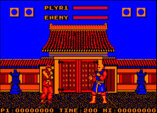 Street Fighter - Amstrad CPC game screenshot (1988) by Go!